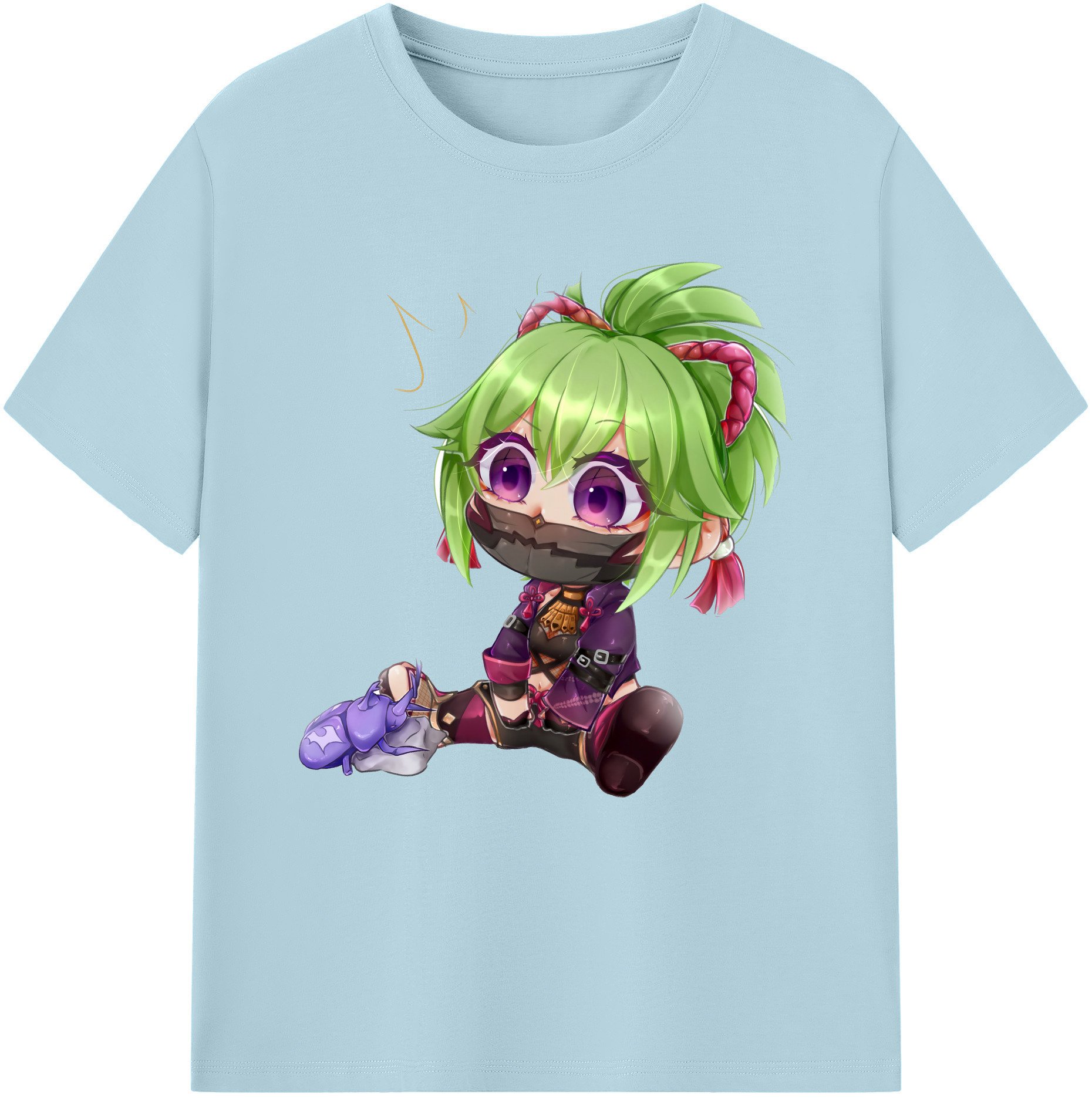 げんし神  久岐忍 くき しのぶ genshin Kuki Shinobu 綿100％半袖Tシャツ（フロントプリント）